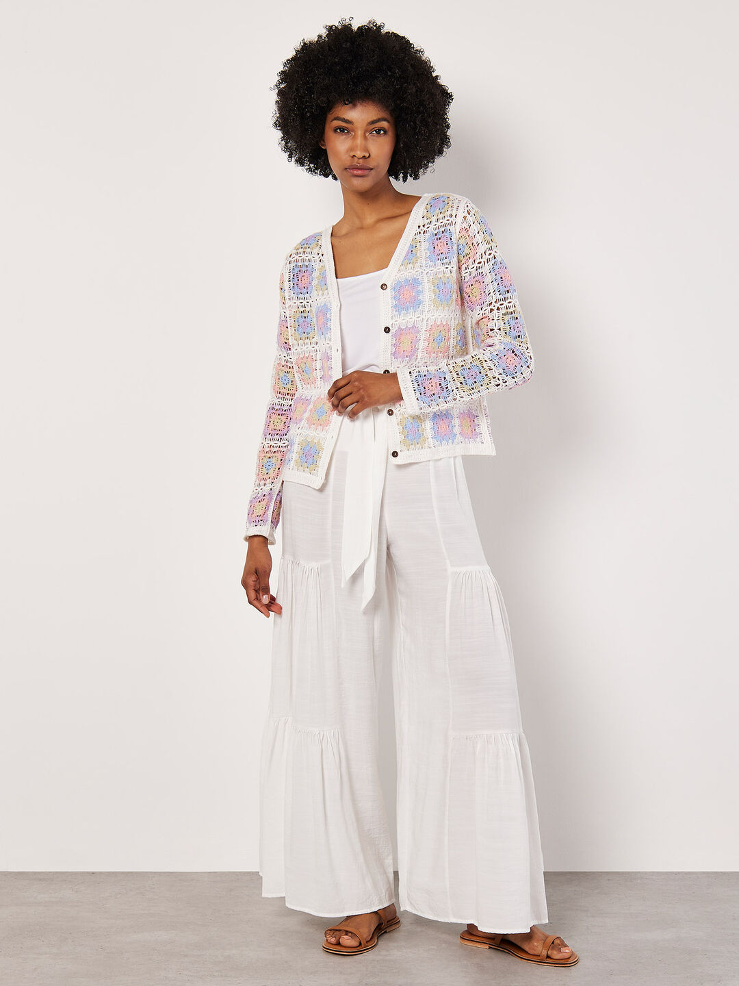 Image of Multi Crochet Squares Cardigan