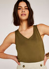 Basic Tank Top, Khaki, large