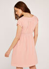 Milkmaid Mini Dress, Pink, large