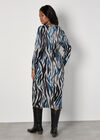 Curve Soft Touch Zebra Midi Dress, Grey, large