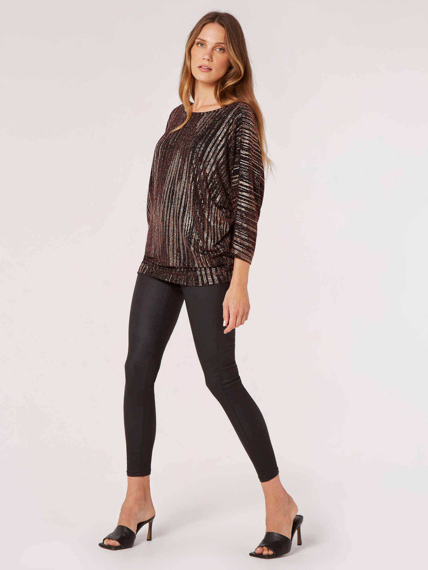 Brown jersey top shop