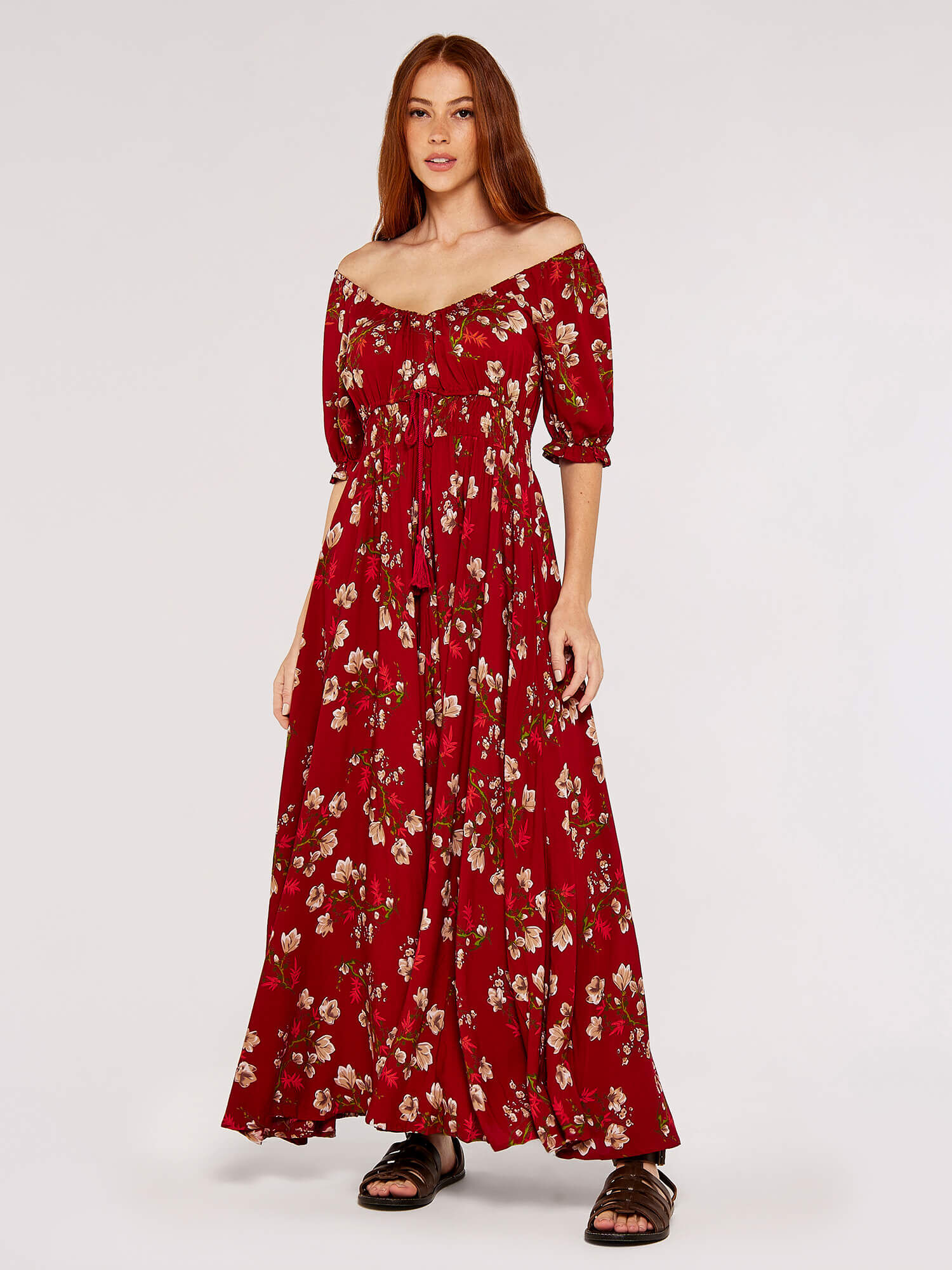 Blossom Bardot Maxi Dress