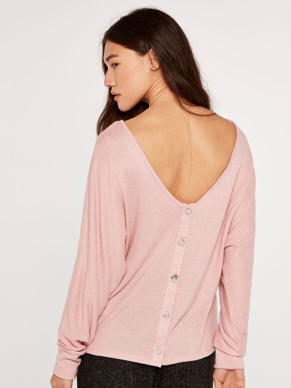 Reversible Button Up Top, Pink, large