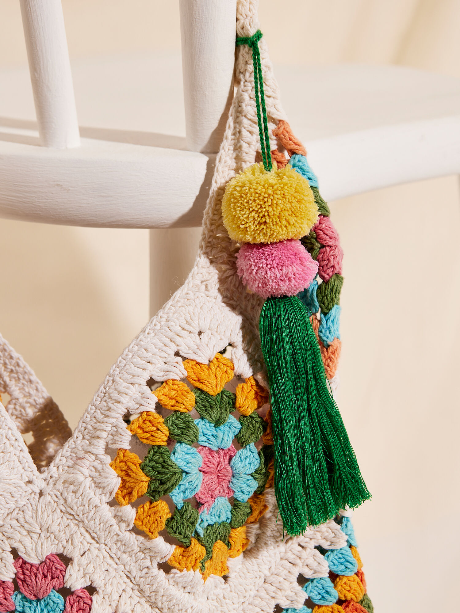 Hobo Crochet Bag Apricot Clothing