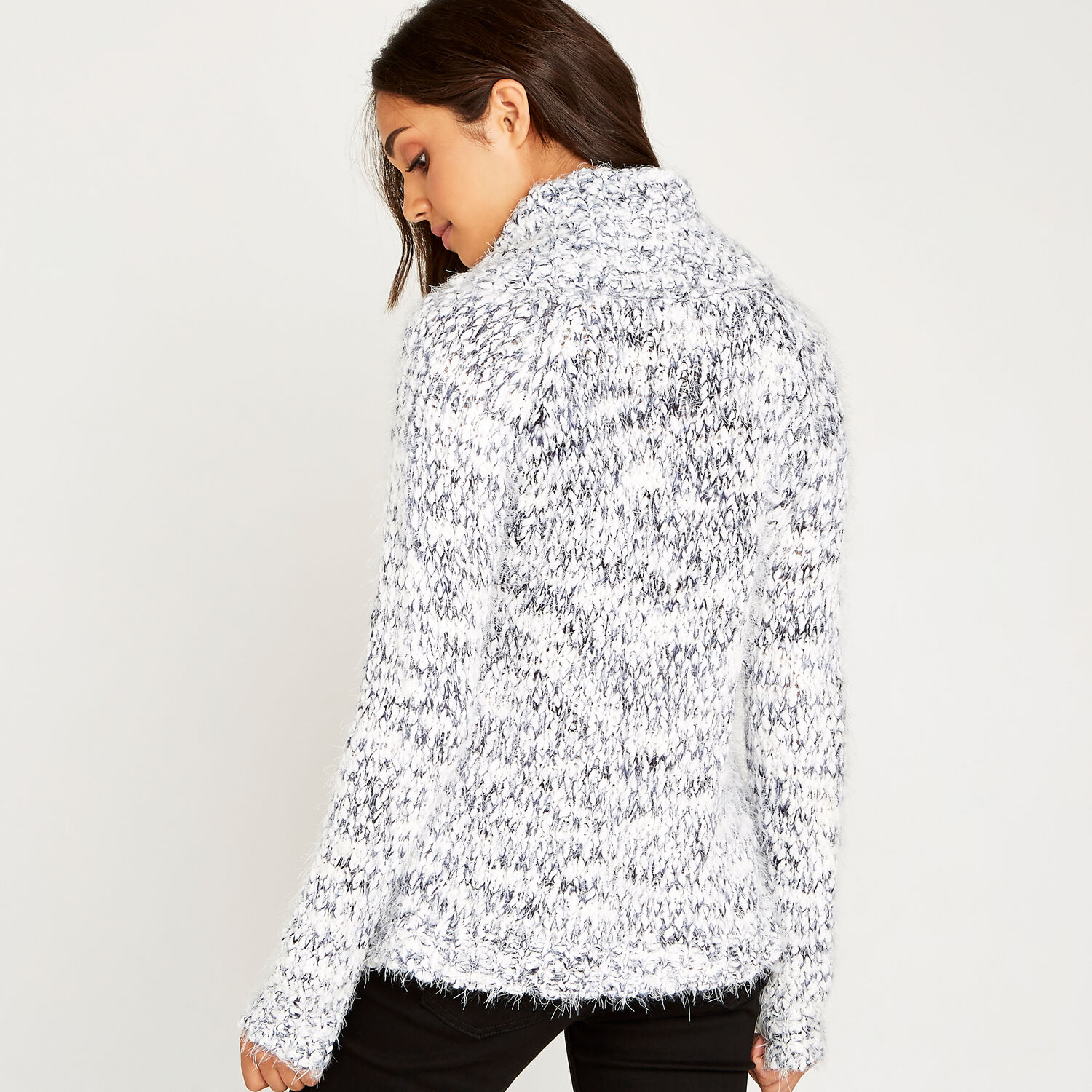 Chunky cowl neck jumper clearance