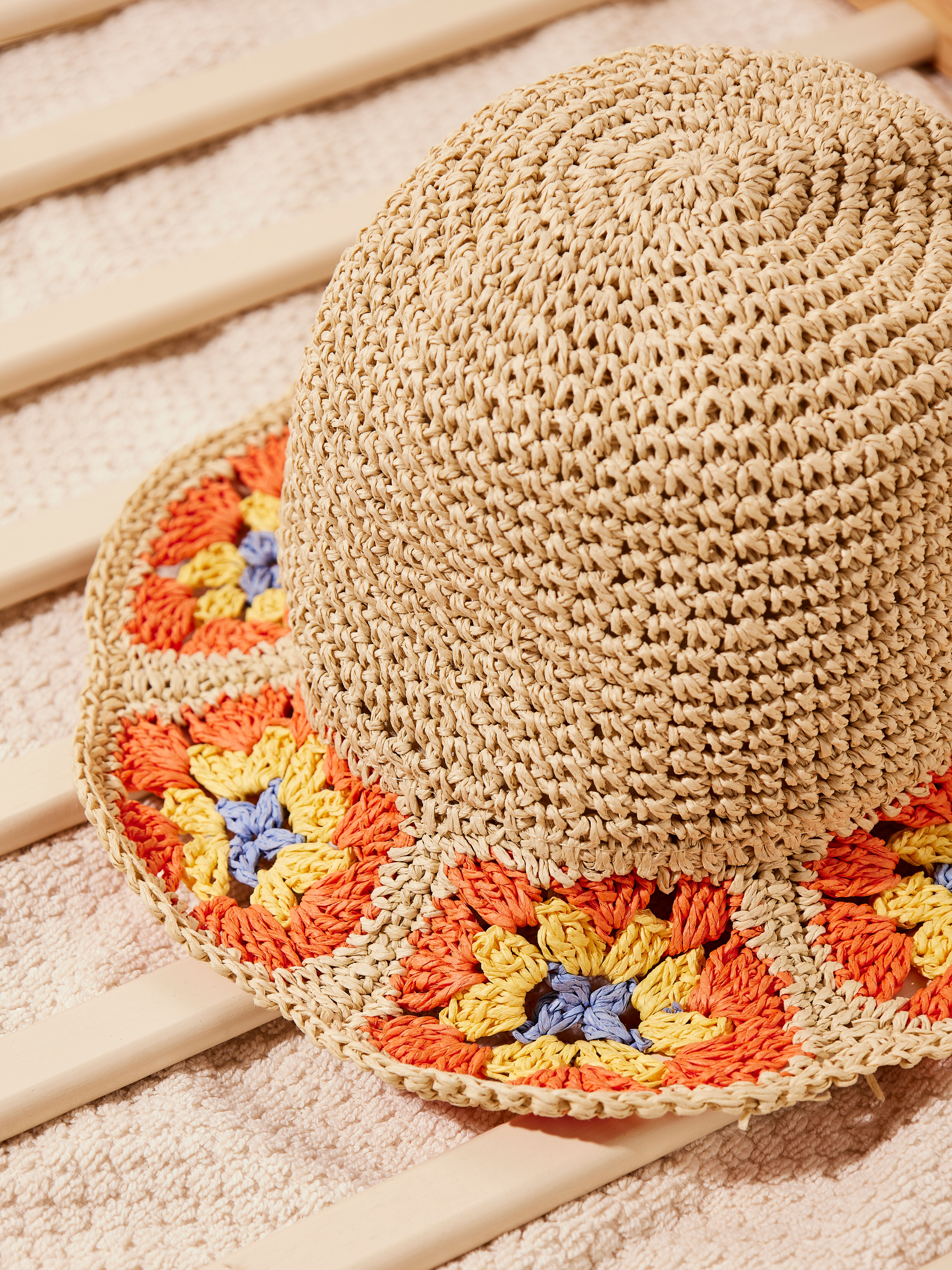 Raffia crochet hat on sale