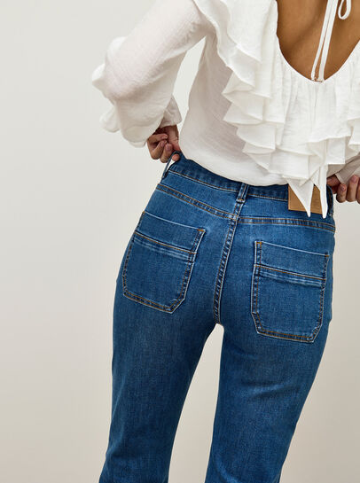 Lucia Retro High-Rise Flare Jeans