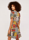 Patchwork Paisley Dress, Orange, large