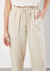 Linen Blend Stripe Joggers, Stone, large