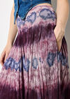 Tie Dye Stripe Crinkle Palazzo Trousers, Purple, large
