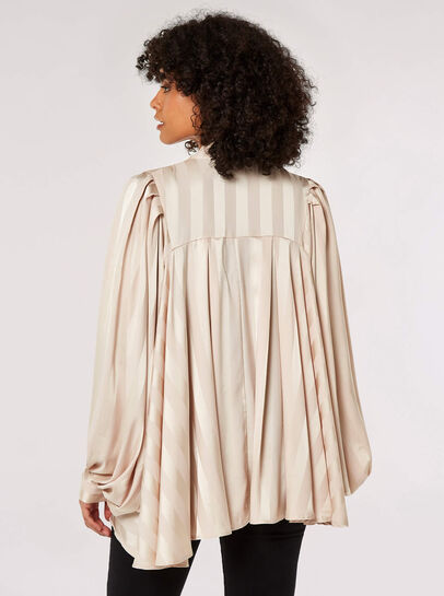 Tie-Neck Oversized Blouse