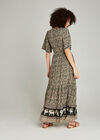 Elephant Border Print Maxi Dress, Khaki, large