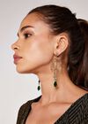 Chandelier Earrings, Yellow, large