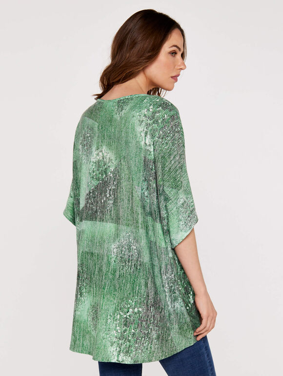 Triangle Square Maze Top, Green, large