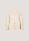 Embroidered Daisies Lace Blouse, Stone, large