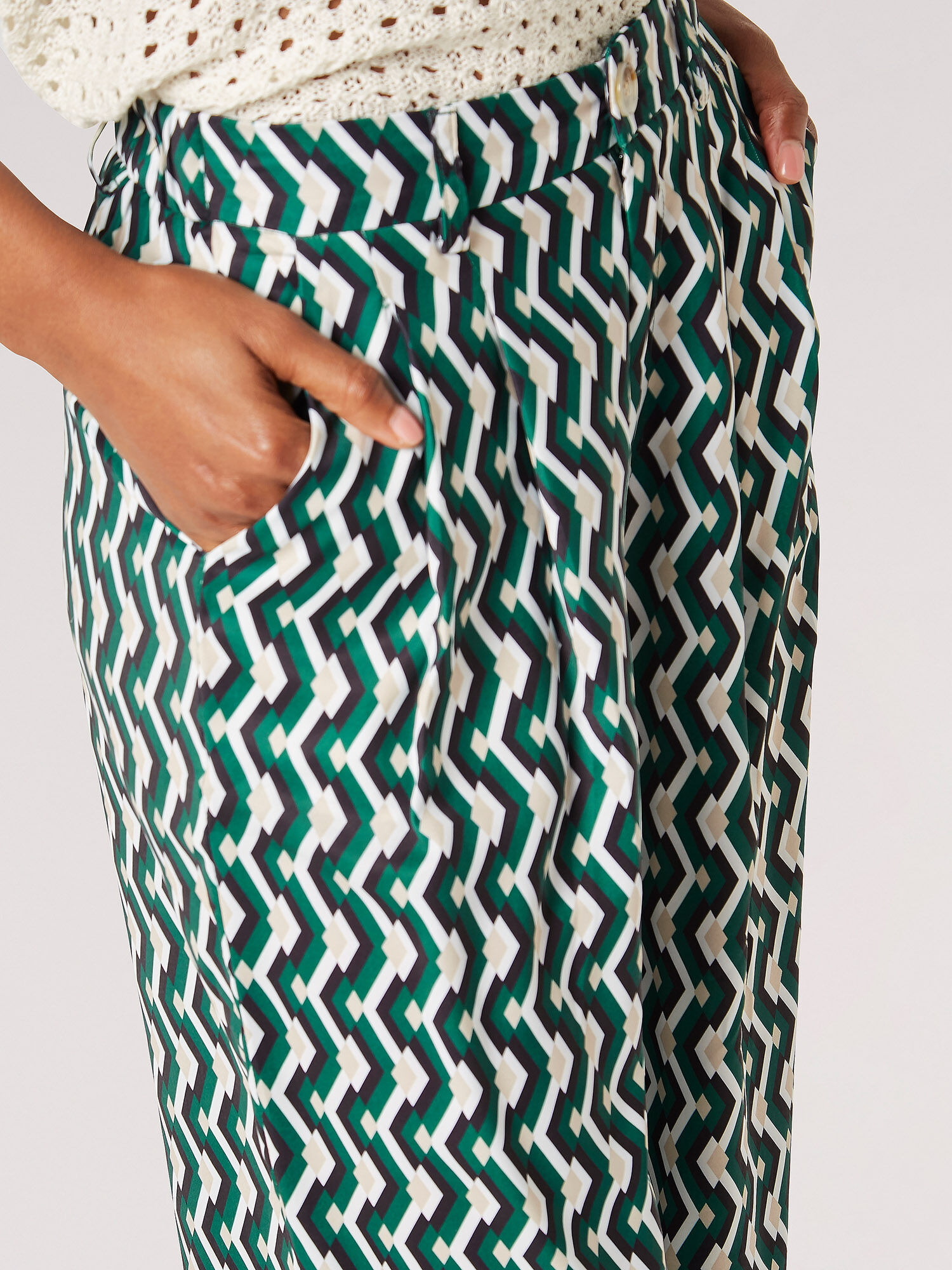 Green striped palazzo pants shop