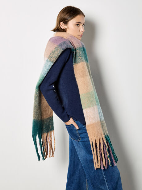 Colour Block Square Scarf