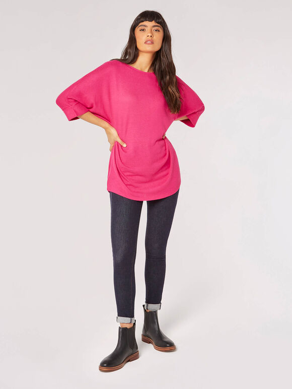 Soft Touch Batwing Top, Fuchsia, large