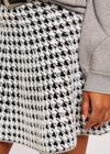 Dogtooth Mini Skirt, Cream, large
