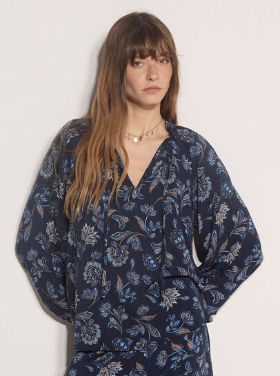Folk Floral Blouse
