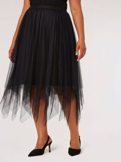 Curve Tulle Midi Tutu Skirt