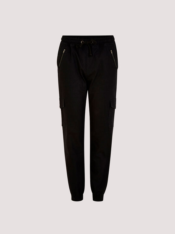 Combat Cargo Trousers, Black, large