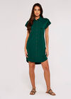 Shirt Mini Dress, Green, large