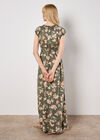 Jasmine Floral Wrap Maxi Dress, Khaki, large