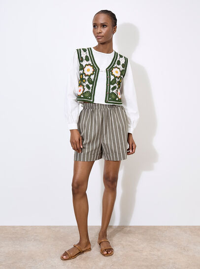 Floral Crochet Waistcoat