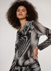 Abstract Mesh Top, Black, large