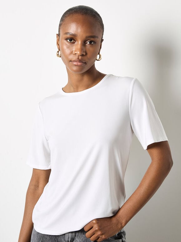 Slim Fit Classic T-Shirt, White, large
