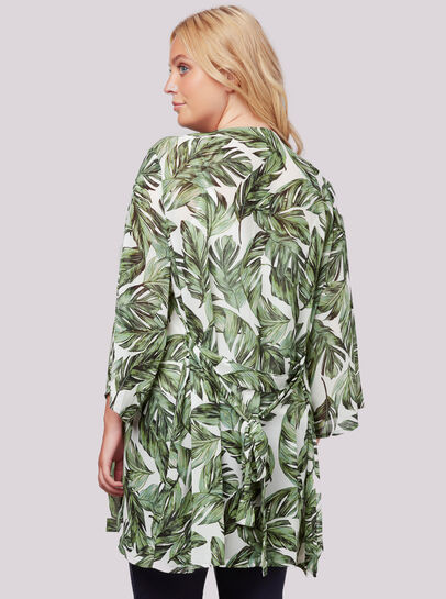 Tropical Leaf Kimono