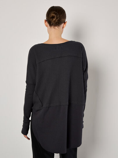 Waffle Jersey Layered Top