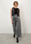 Ella Wide Leg Cropped Jeans, Grey, large