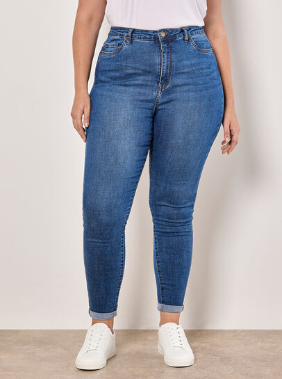 Curve Sade High-Waist Skinny Jeans