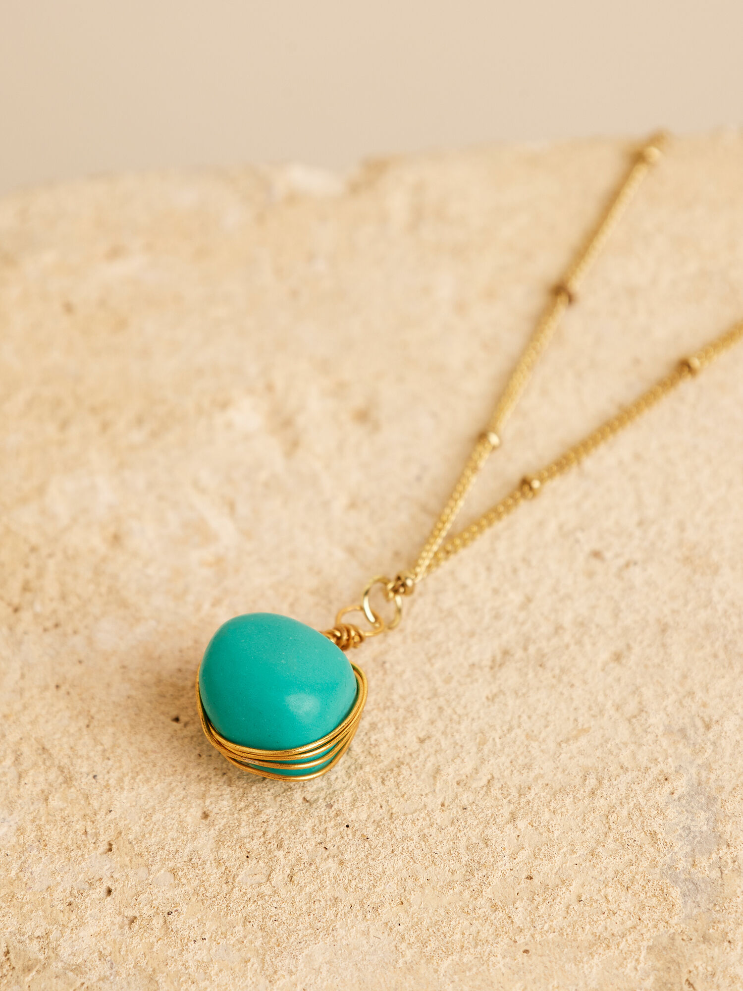 Turquoise blue stone necklace shop