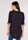 Painterly Dot Top, Navy, large