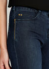 Blue Skinny Biker Look Jeans, Blue, large