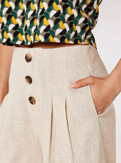 Linen Mix Culotte 
