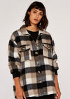 Check Shacket, Stone, large