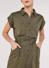 Cotton Blend Boilersuit, Khaki, large