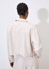 Soft Tailored Cropped Jacket, Stone, large