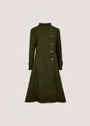 Tailored Utility Coat, Khaki, large