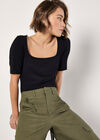 Wide Leg Cotton Cargo Trousers, Khaki, large