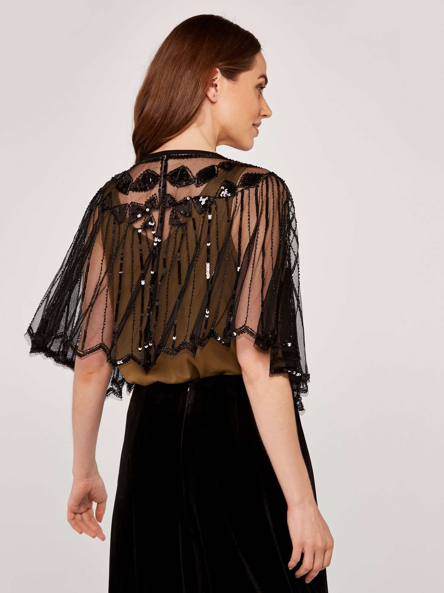 sheer cape top