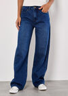 Elisa Wide Straight Leg Jeans, Blue, large