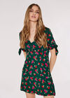 Bow Detail Mini Dress, Green, large