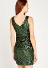 All Over Sequin Bodycon Dress, Green, large