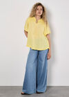 Smocked Ruffle Top, Yellow, large
