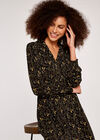Floral Stem Dress, Yellow, large